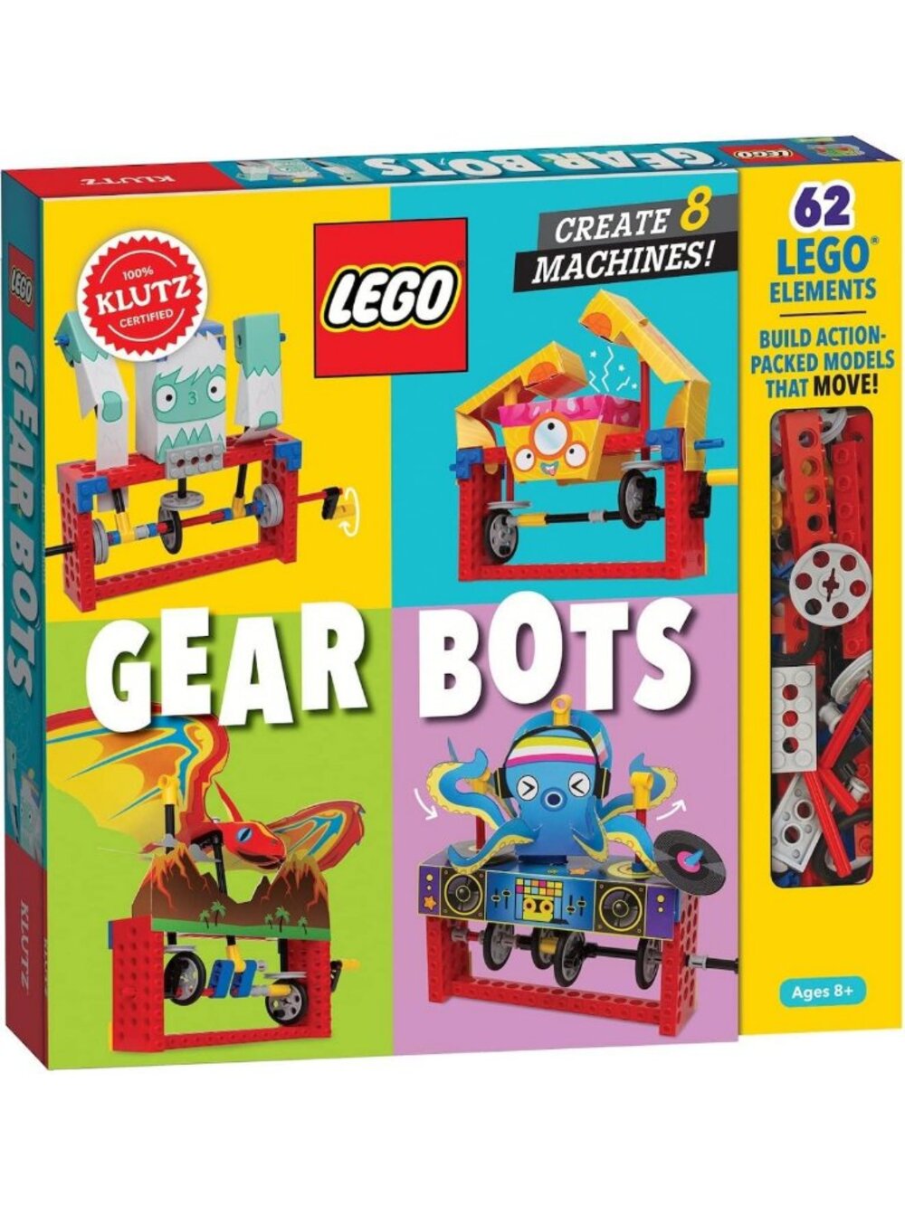 STEM Activity Kit for Kids - Build Gear Bots, Fun Science Project for Ages 8-12